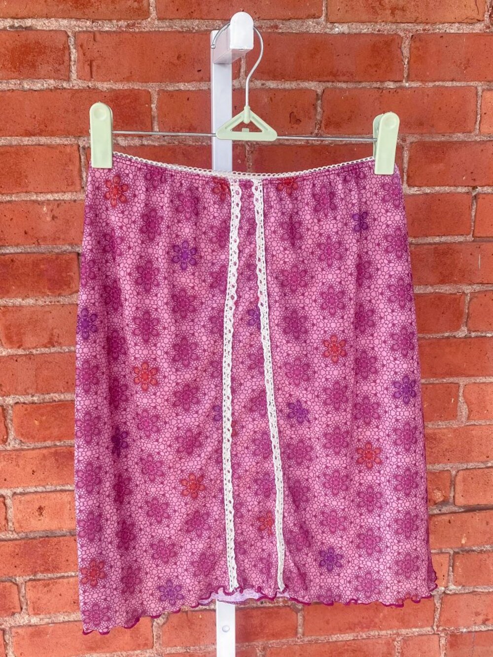 boho floral midi skirt